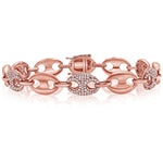 Puffy Mariner gold and diamond bracelet - Lexie Jordan Jewelry