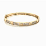 Pyramid Diamond Bangle 14k - Lexie Jordan Jewelry