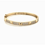 Pyramid Diamond Bangle 14k - Lexie Jordan Jewelry