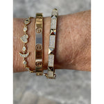 Pyramid Diamond Bangle 14k - Lexie Jordan Jewelry