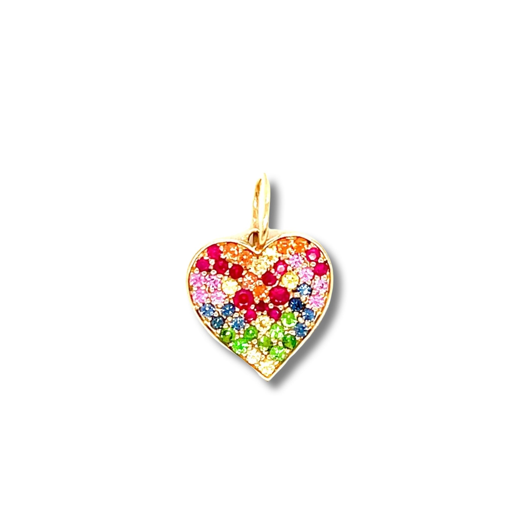 Rainbow Heart Pendant - Lexie Jordan Jewelry
