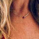 Ruby Heart Necklace - Lexie Jordan Jewelry