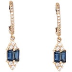 Sapphire and Diamond Earrings - Lexie Jordan Jewelry