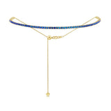 Sapphire Bolo Necklace - Lexie Jordan Jewelry