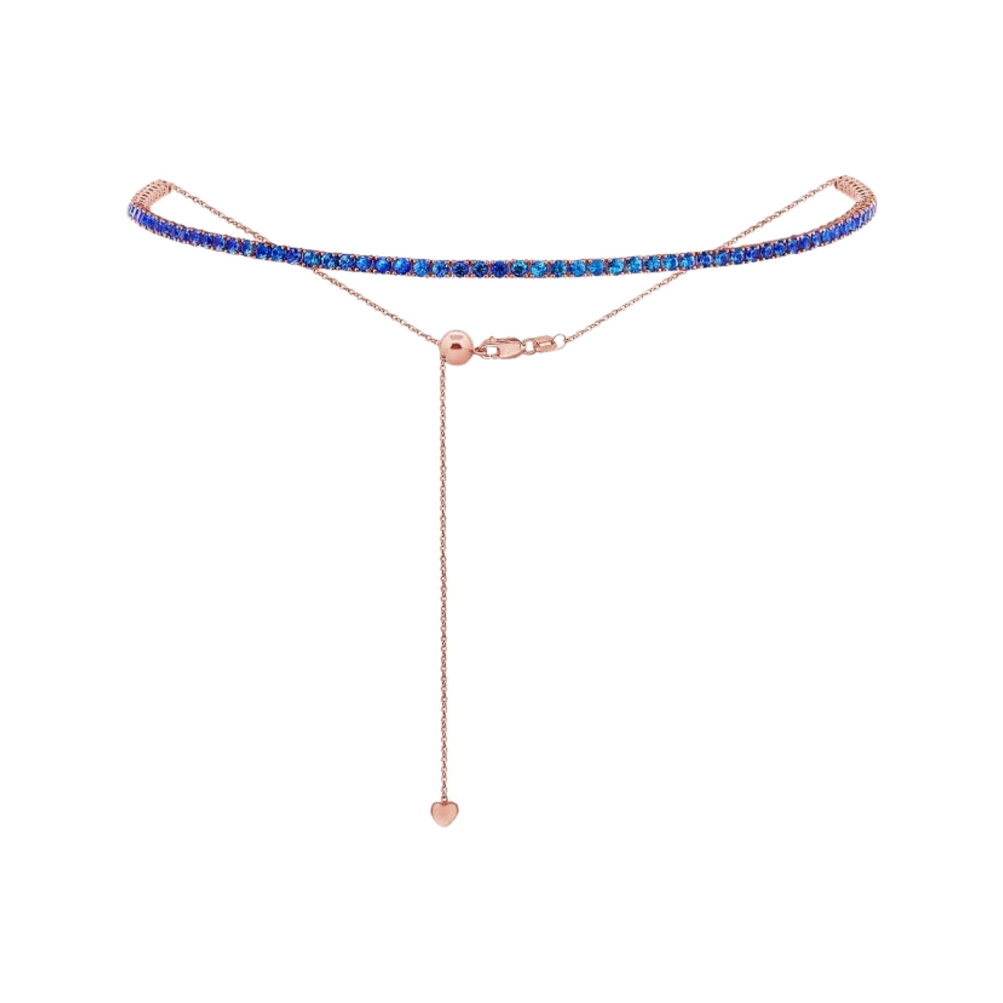 Sapphire Bolo Necklace - Lexie Jordan Jewelry