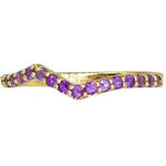 Sapphire Stackable Ring | Vivid Rainbow Sapphires | 14K Gold - Lexie Jordan Jewelry