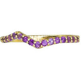 Sapphire Stackable Ring | Vivid Rainbow Sapphires | 14K Gold - Lexie Jordan Jewelry