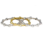 Stackable Diamond Ring | 18K Gold | Rope Twist and Flower Band - Lexie Jordan Jewelry