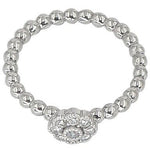 Stackable Flower Rings | Diamond Clusters | 18K Gold - Lexie Jordan Jewelry