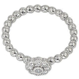 Stackable Flower Rings | Diamond Clusters | 18K Gold - Lexie Jordan Jewelry