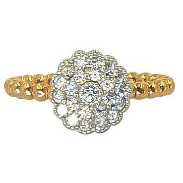 Stackable Flower Rings | Diamond Clusters | 18K Gold - Lexie Jordan Jewelry