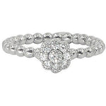 Stackable Flower Rings | Diamond Clusters | 18K Gold - Lexie Jordan Jewelry