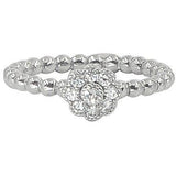 Stackable Flower Rings | Diamond Clusters | 18K Gold - Lexie Jordan Jewelry