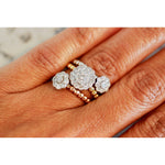 Stackable Flower Rings | Diamond Clusters | 18K Gold - Lexie Jordan Jewelry