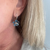 Topaz Flower Drop Earrings - Lexie Jordan Jewelry
