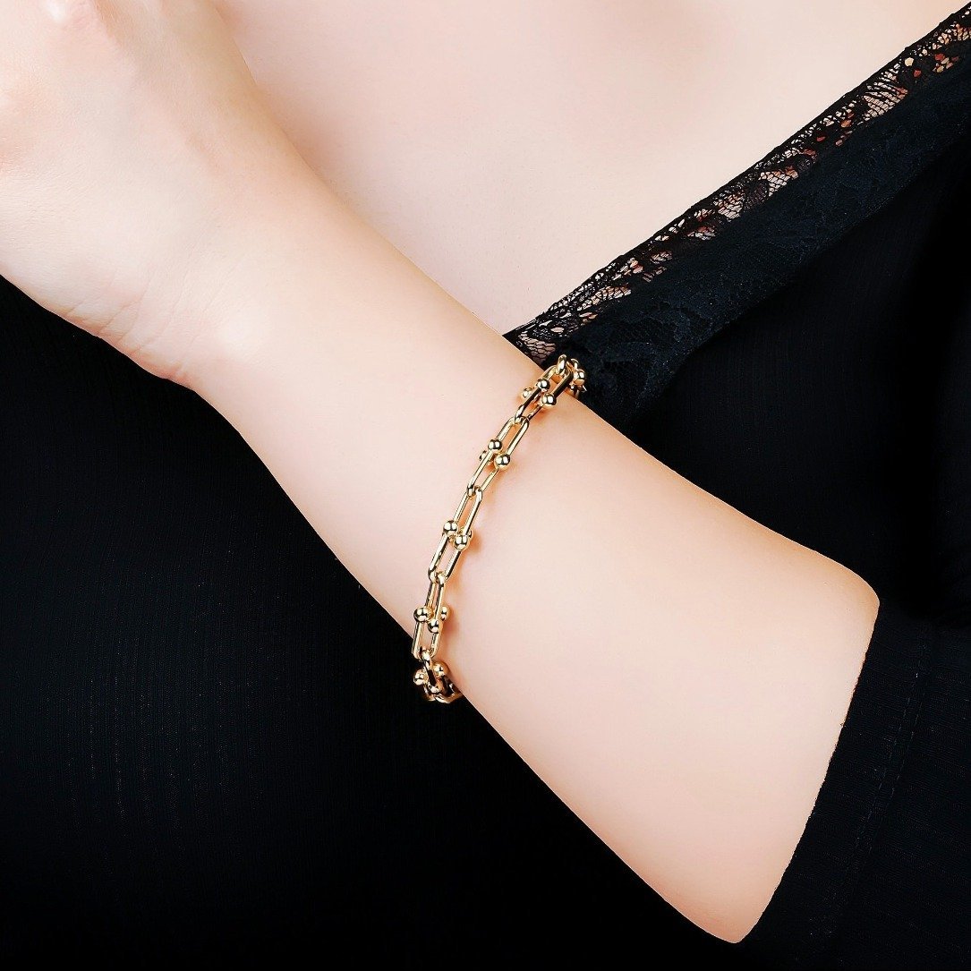 U Link Bracelet | 14 K Gold - Lexie Jordan Jewelry