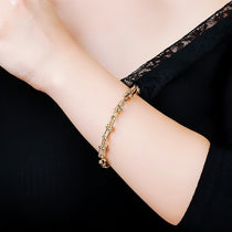 U Link Bracelet | 14 K Gold - Lexie Jordan Jewelry